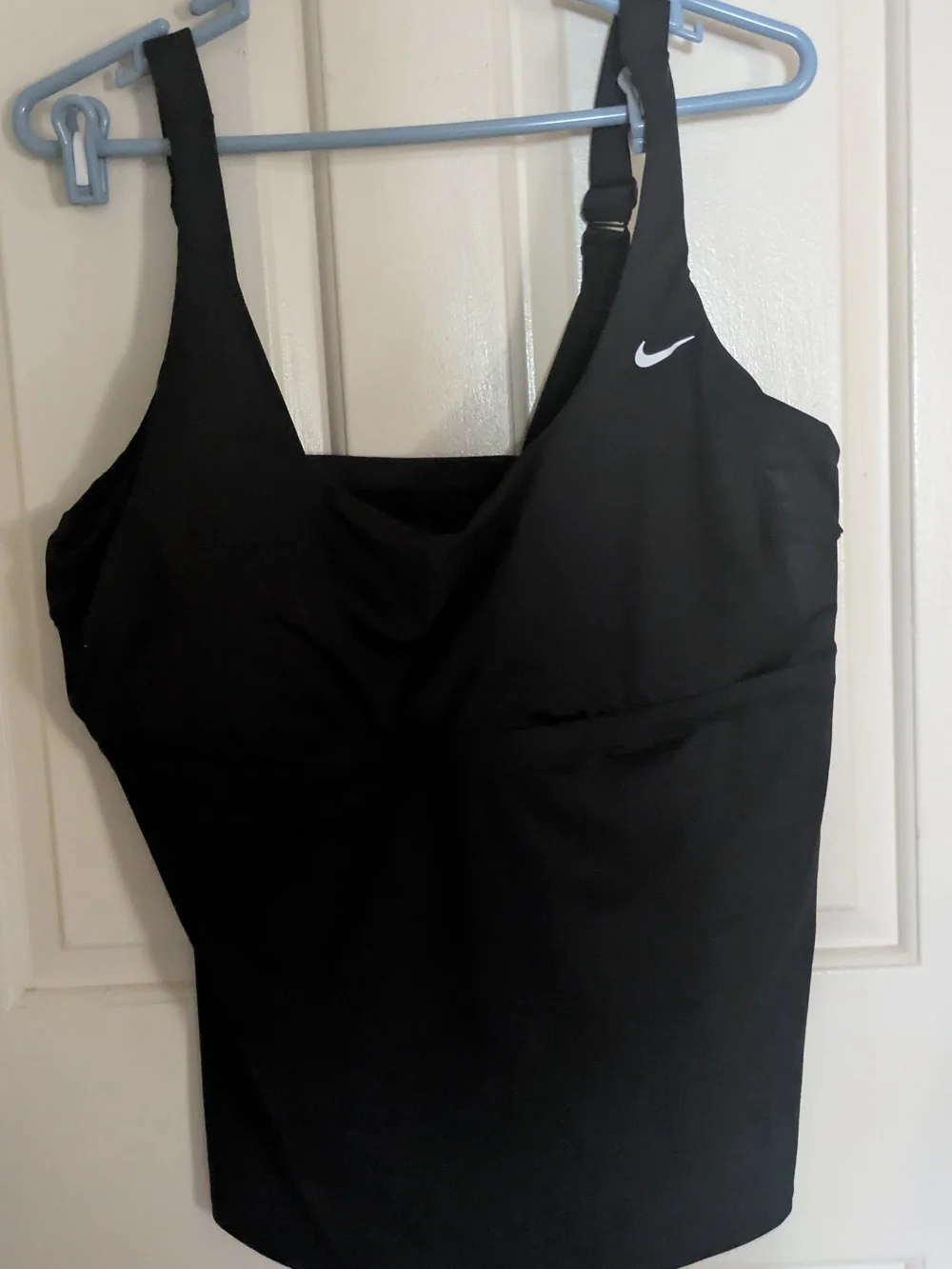 Nike Women’s Plus Size Black Scoop Neck Swim Tankini 1X